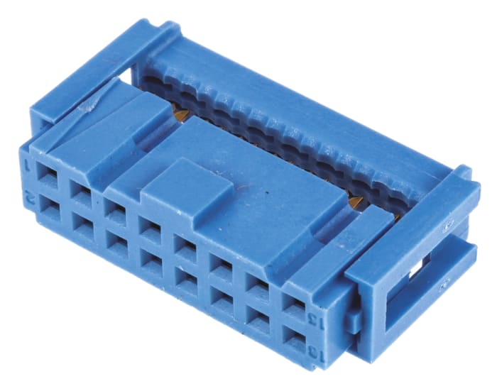 TE Connectivity 16-Way IDC Connector Socket for Cable Mount, 2-Row