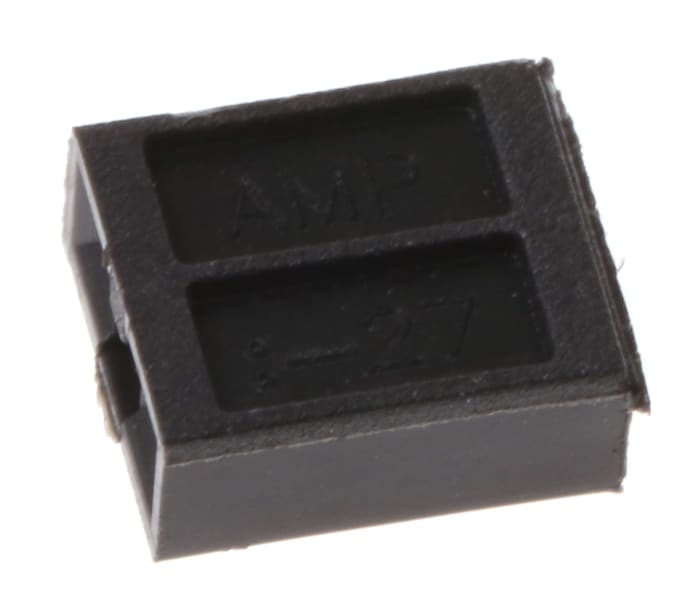 TE Connectivity, AMPMODU NOVO Shunt Female Straight Black Open Top 2 Way 1 Row 2.54mm Pitch