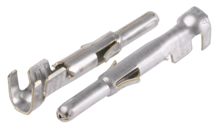 TE Connectivity Universal MATE-N-LOK Series Male Crimp Terminal, 20 AWG Min Crimp, 14 AWG Max