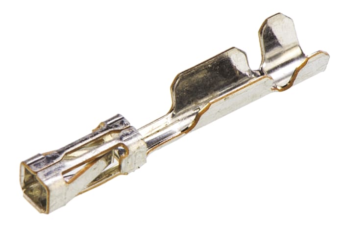 TE Connectivity AMPMODU MOD IV Series Female Crimp Terminal, 24 AWG Min Crimp, 20 AWG Max