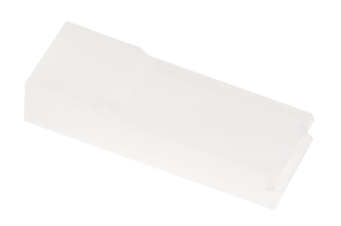 TE Connectivity, AMP FASTON 1 Way Polyamide 66 Crimp Terminal Housing, 6.35 mm Tab Size, Natural