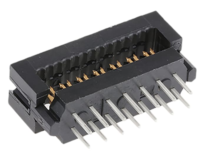 TE Connectivity 14-Way IDC Connector Plug for Cable Mount, 2-Row