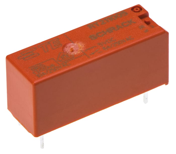 TE Connectivity PCB Mount Power Relay, 5V dc Coil, 8A Switching Current, SPDT