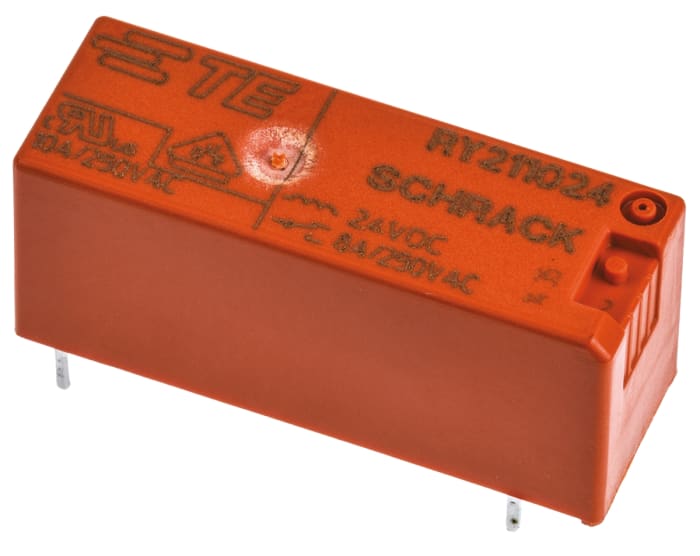 Relais de puissance TE Connectivity RY II, 1 RT, bobine 24V c.c. Montage sur CI
