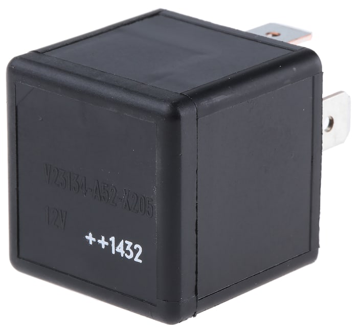 TE Connectivity Plug In Non-Latching Relay, 12V dc Coil, 40A Switching Current, SPDT