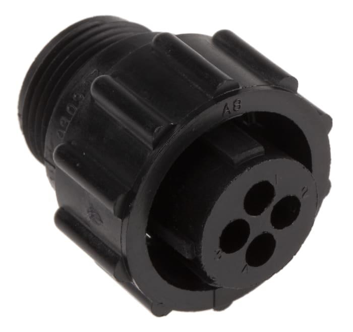 Conector circular TE Connectivity macho serie CPC Series 1 de 4 vías hembra, tamaño carcasa 11, montaje aéreo