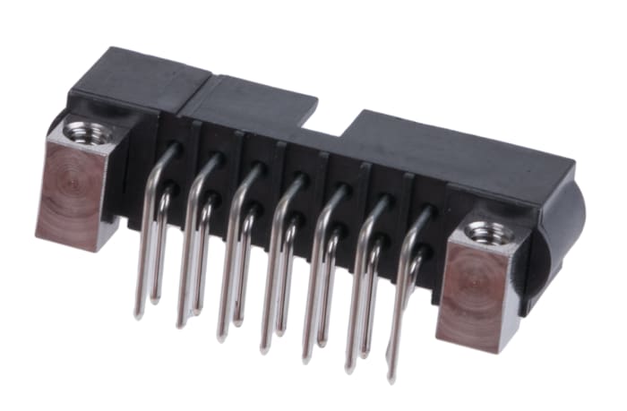 HARWIN Datamate J-Tek Series Right Angle Through Hole PCB Header, 14 Contact(s), 2.0mm Pitch, 2 Row(s), Shrouded