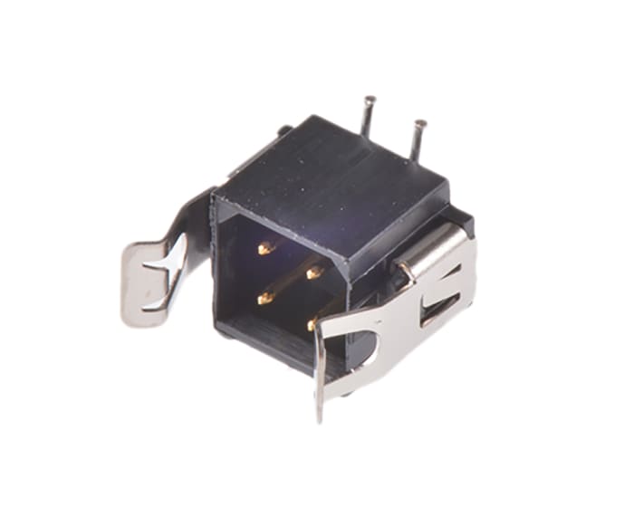 HARWIN Datamate L-Tek Series Straight Surface PCB Header, 4 Contact(s), 2 mm Pitch, 2 Row(s), Shrouded