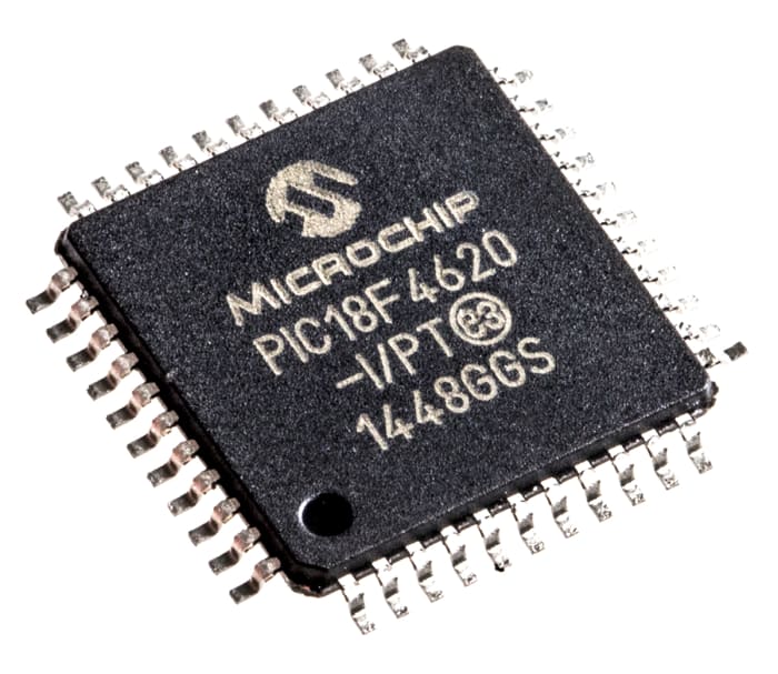 Microchip, 8bit PIC, PIC18F Microcontroller, 40MHz, 1.024 kB, 64 kB Flash, 44-Pin TQFP
