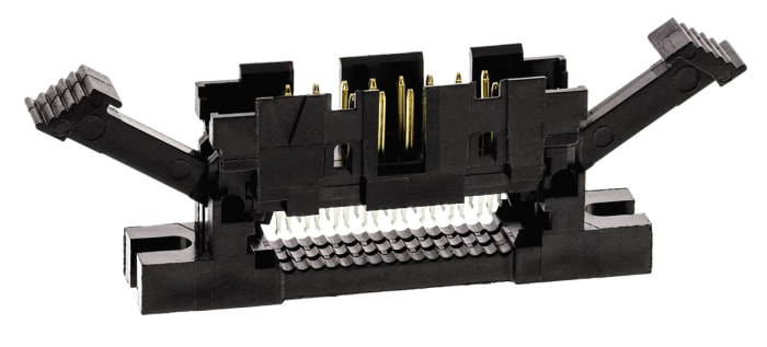 TE Connectivity 16-Way IDC Connector Plug for Panel Mount, 2-Row