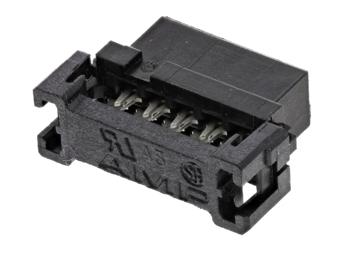 TE Connectivity 10-Way IDC Connector Socket for Cable Mount, 2-Row