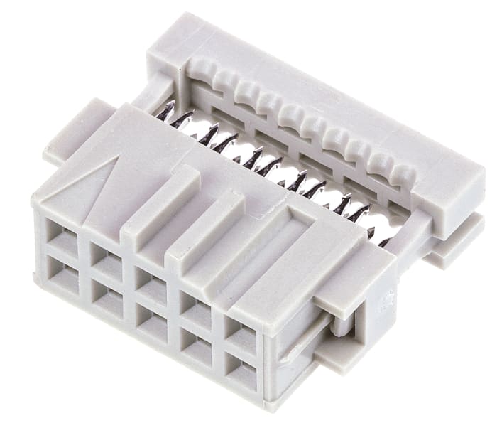 TE Connectivity 10-Way IDC Connector Socket for Cable Mount, 2-Row