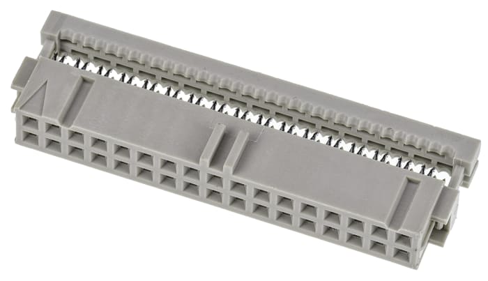 TE Connectivity 34-Way IDC Connector Socket for Cable Mount, 2-Row