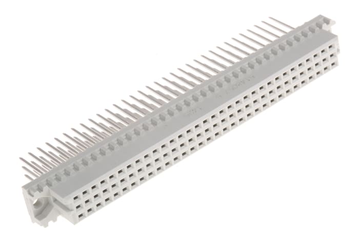 TE Connectivity Eurocard 96 Way 2.54mm Pitch, Type C Class C2, 3 Row, Straight DIN 41612 Connector, Socket
