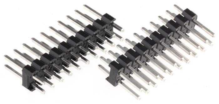 HARWIN M20 Series Straight Through Hole Pin Header, 20 Contact(s), 2.54 mm Pitch, 2 Row, Unshrouded