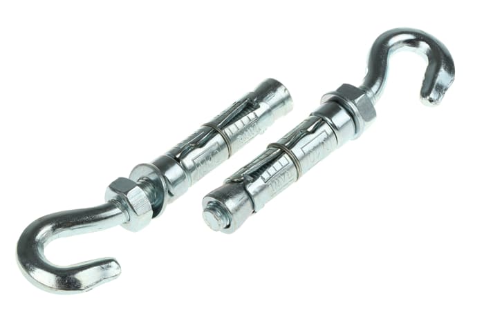 RawlPlug Steel Masonry Anchor M10 x 120mm, 16mm Fixing Hole