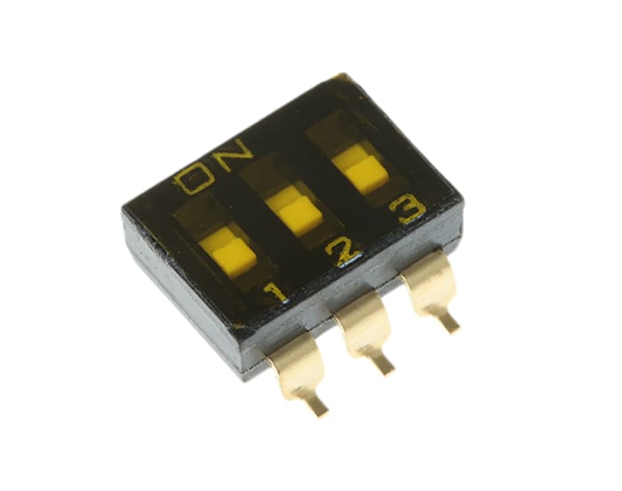 Omron 3 Way Surface Mount DIP Switch 3PST