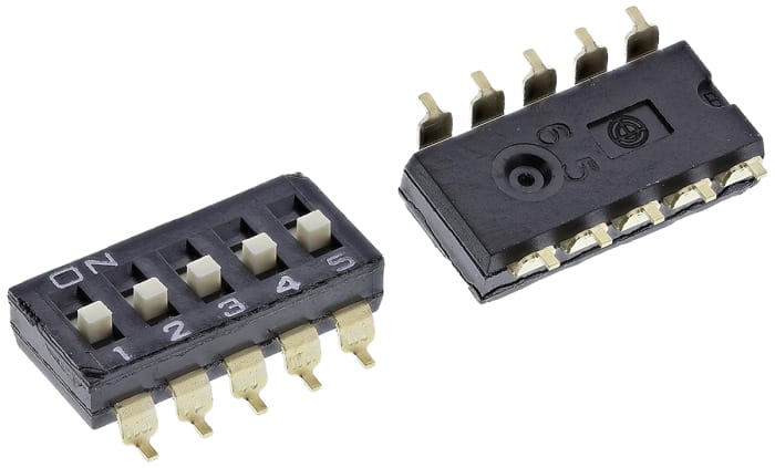 Omron 5 Way Surface Mount DIP Switch 5P