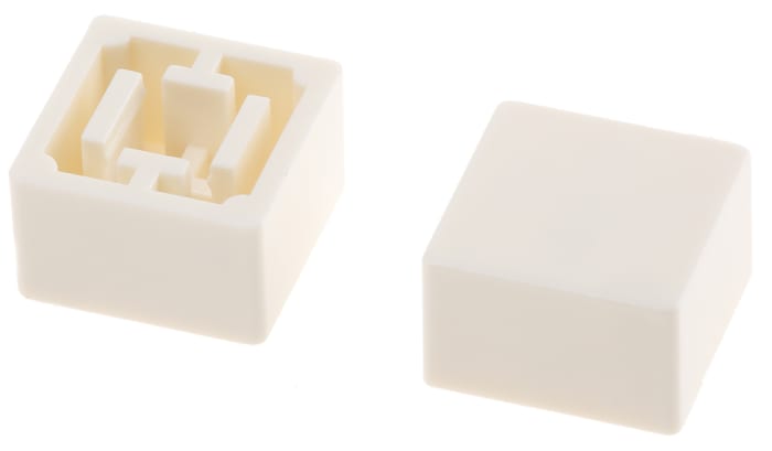 Omron White Tactile Switch Cap for Series B3F-4000, Series B3F-5000, Series B3W-4000, B32-1260