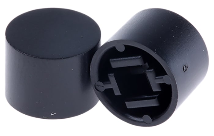 Omron Black Tactile Switch Cap for Series B3F-4000, Series B3F-5000, Series B3W-4000, B32-1610