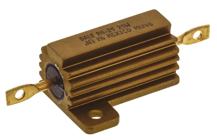 Vishay, 100mΩ 25W Wire Wound Chassis Mount Resistor RH025R1000FE02 ±1%