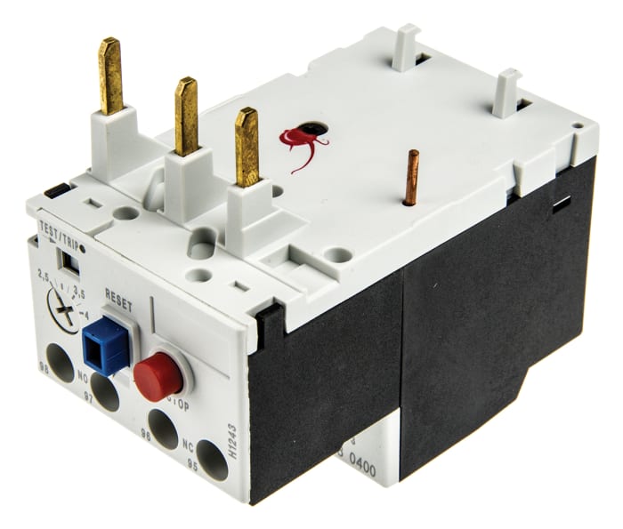 Lovato RF38 Thermal Overload Relay, 2.5 → 4 A F.L.C, 4 A Contact Rating, 3P