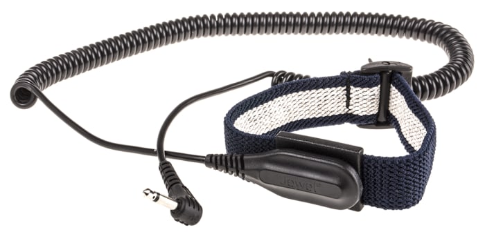 Desco Europe ESD Grounding Wrist Strap & Cord Set With 4 mm Stud