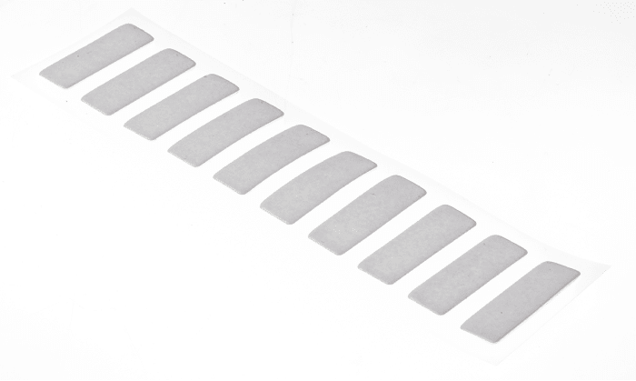 Hi-Bond VST 4110W White Double Sided Adhesive Square, 1.1mm Thick, 35.8 N/cm, 12mm x 34mm