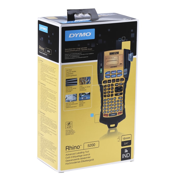 S0841480 Dymo | Dymo Rhino 5200 Handheld Label Printer, 19mm ...