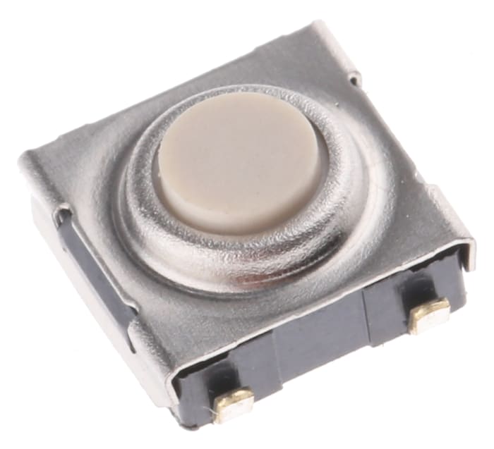 Omron Plunger Tactile Switch, SPST 50 mA @ 24 V dc 0.5mm Through Hole