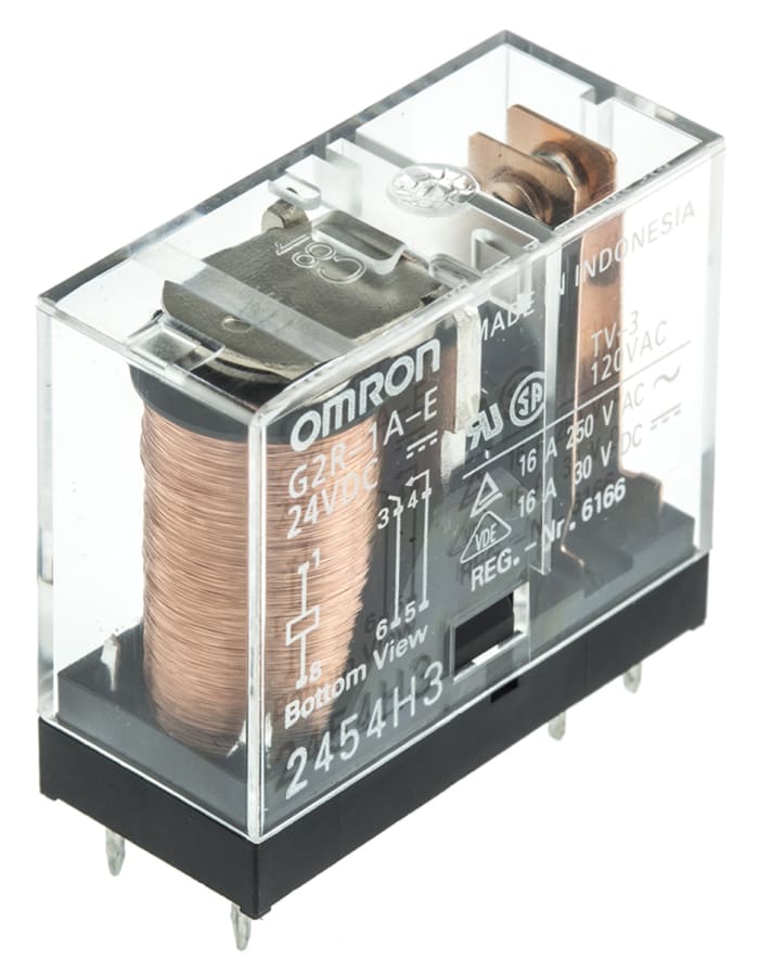 G2R-1A-E DC24 Omron | Aratas PCB Power Relay, 24V dc Coil, 16A ...