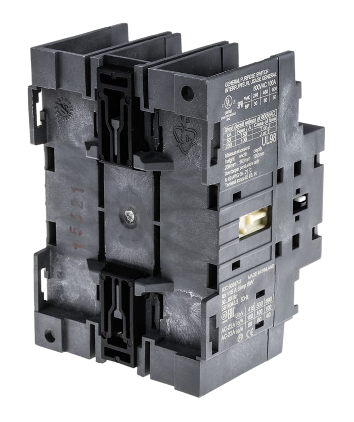 OT100F3 1SCA105004R1001 ABB | Interruptor de aislamiento sin fusible ...