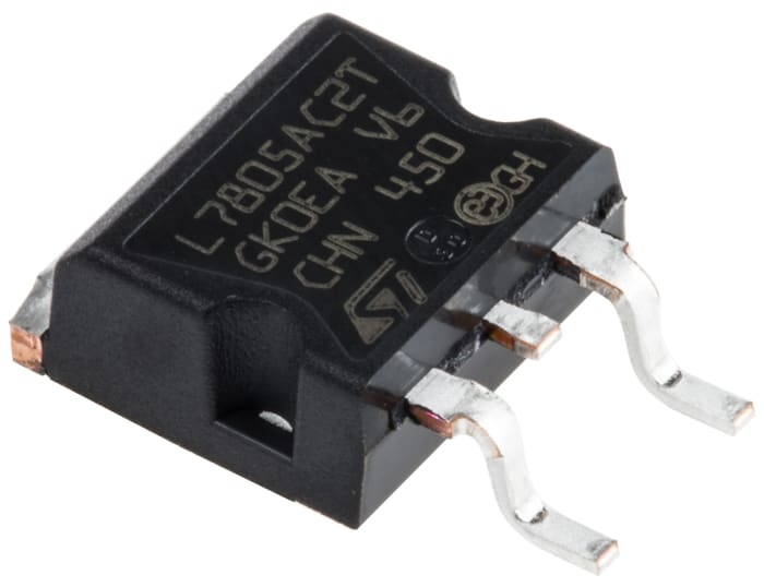 STMicroelectronics L7805ACD2T-TR, 1 Linear Voltage, Voltage Regulator 1.5A, 5 V 3-Pin, D2PAK