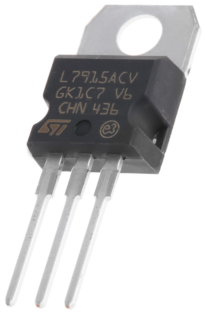 STMicroelectronics L7915ACV, 1 Linear Voltage, Voltage Regulator 1.5A, -15 V 3-Pin, TO-220