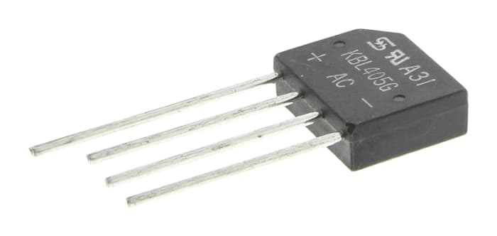Taiwan Semiconductor Bridge Rectifier, 4A, 600V, 4-Pin