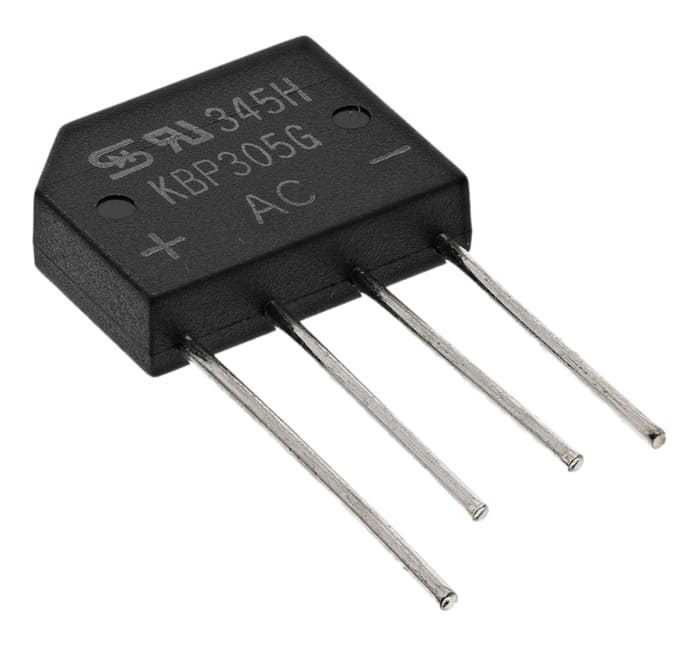 Taiwan Semiconductor Bridge Rectifier, 3A, 600V, 4-Pin