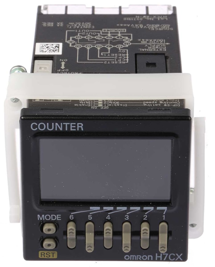 Omron H7CX Tachometer, 6 Digit LCD, 5kHz, 100 → 240 V ac