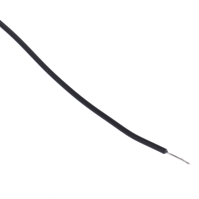 Alpha Wire Ecogen Ecowire Series Black 0.08 mm² Hook Up Wire, 28 AWG, 7/0.12 mm, 0.12 mm core strands, 30 m, MPPE, 6710