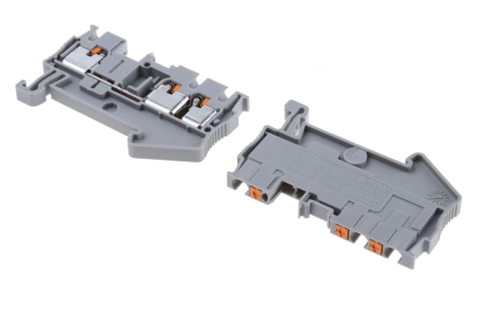 Phoenix Contact 3209549 PT 2.5-TWIN Series Grey, 0.14 → 4mm², Single-Level, Push In Termination, ATEX