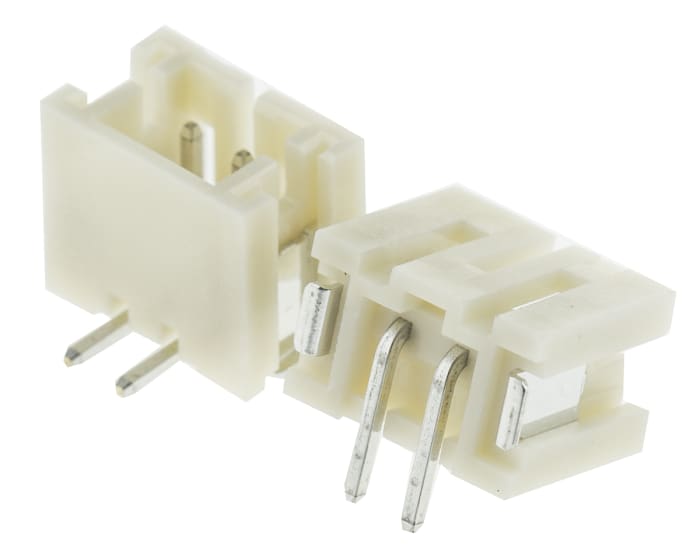 Embases de circuit imprimé JST, PH, 2 pôles , 2.0mm 1 rangée, 2.0A, Droit