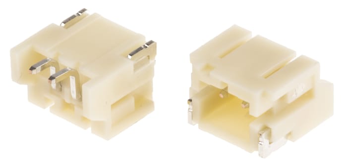 JST PH Series Right Angle Surface Mount PCB Header, 2 Contact(s), 2.0mm Pitch, 1 Row(s), Shrouded