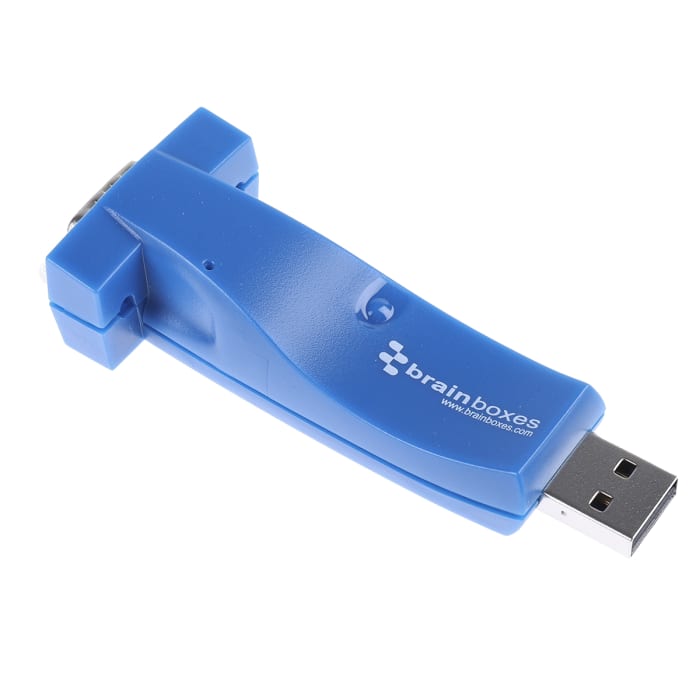 Brainboxes RS422, RS485 USB A Female to D-sub, 9 Pin Male Interface Converter