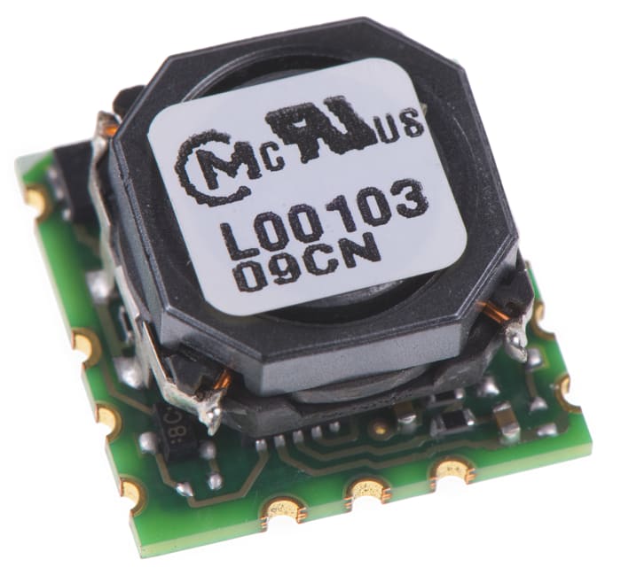 Murata Power Solutions DC-DC Converter, 0.59 → 5.5V dc/ 3A Output, 4.5 → 14 V dc Input, 15W, Surface