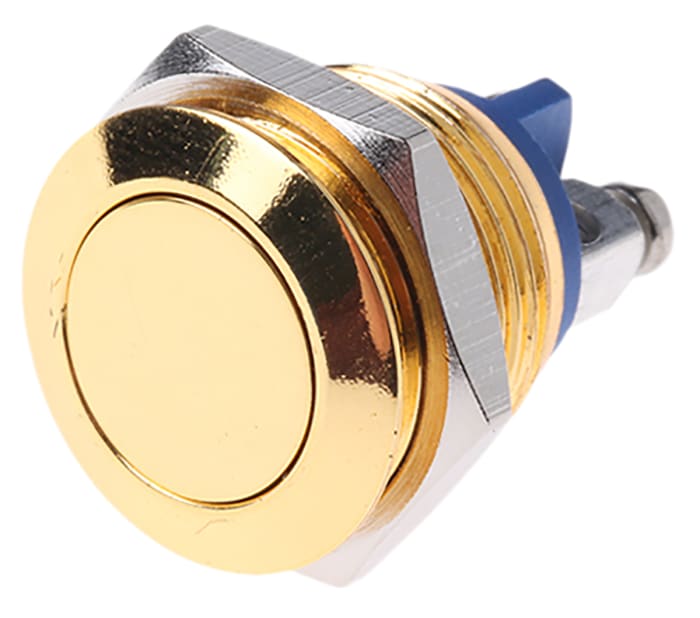 EOZ Push Button Switch, Momentary, Panel Mount, 16.2mm Cutout, SPST, 48 V dc, 250V ac, IP65