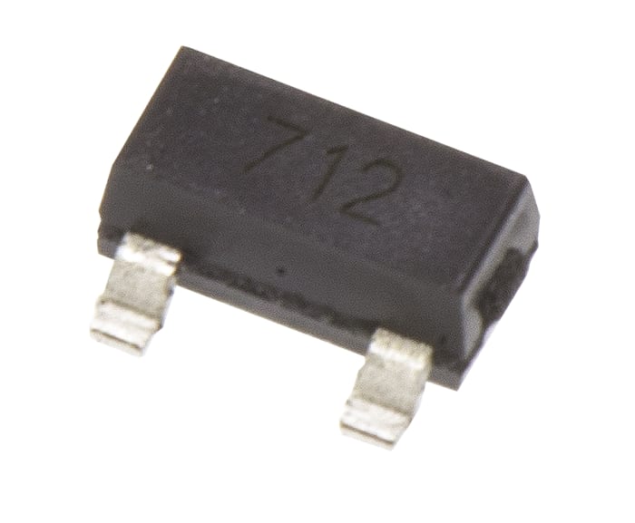 Semtech SM712.TCT, Dual-Element Bi-Directional TVS Diode, 400W, 3-Pin SOT-23