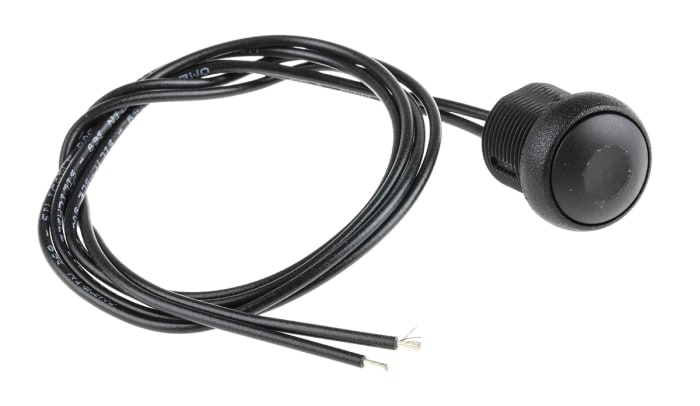 APEM Push Button Switch, Momentary, Panel Mount, 14.8mm Cutout, SPST, 250V ac, IP67