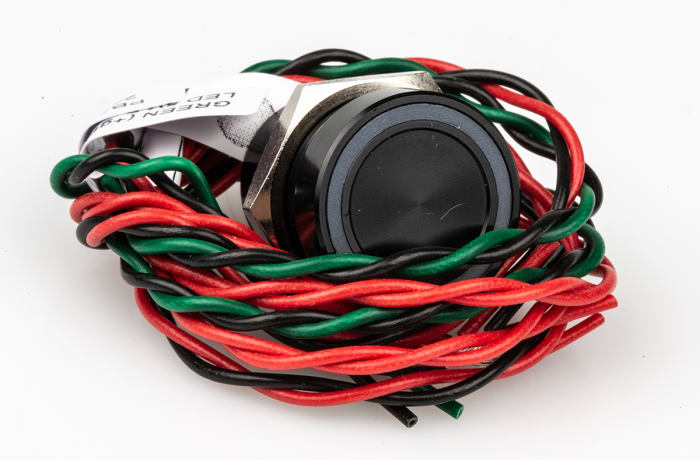 APEM Illuminated Piezo Switch, Momentary, Pulse, SPST, IP68, Through Hole, 200 mA @ 24 V dc, -40 → +75°C