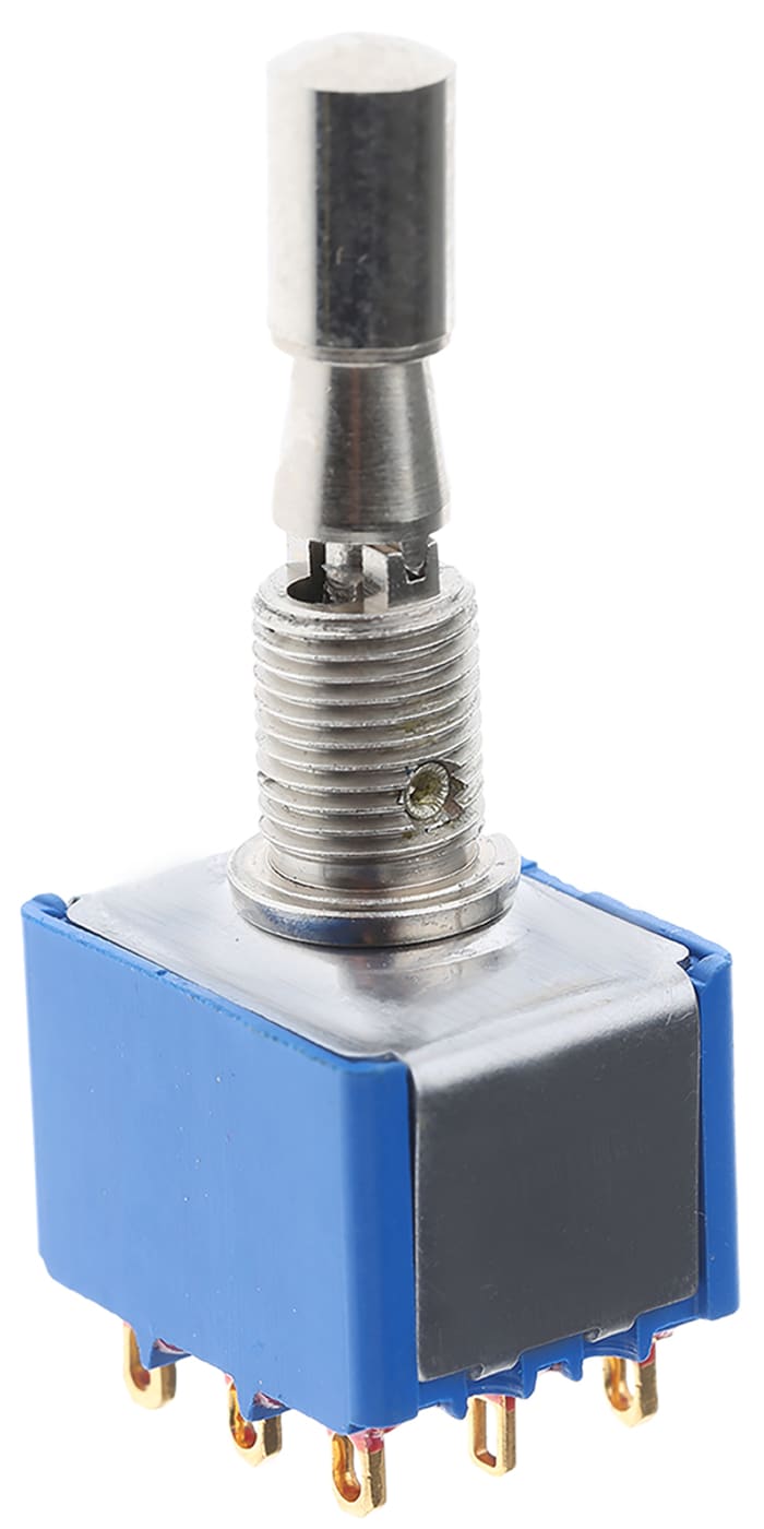 APEM Toggle Switch, Panel Mount, On-Off-On, 3PDT, Solder Lug Terminal, 30V dc