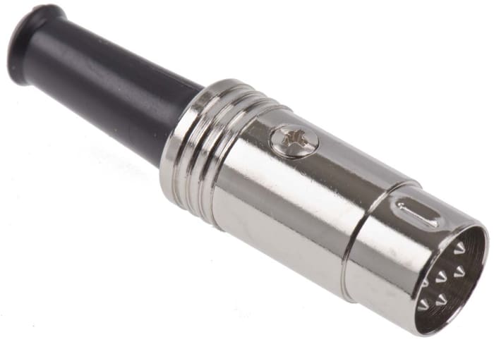 RS PRO 6 Pole Din Plug, DIN 45322, 4A, 60 V ac, Male, Cable Mount