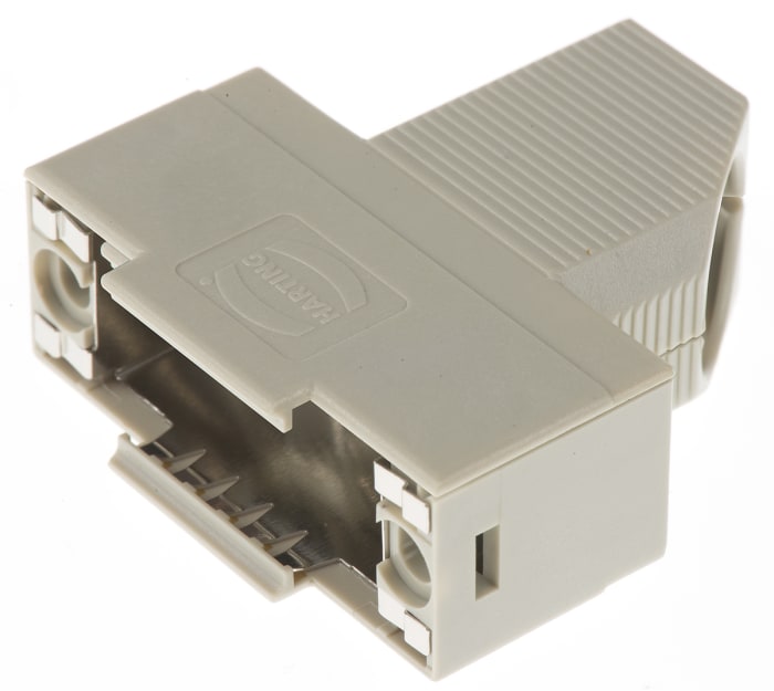 Carcasa de conector D Sub SérieD-sub, Ángulo de 90° , 15 contactos Polímero, Gris, A